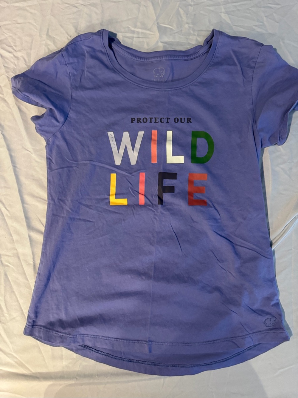 Protect Our Wild Life womens' Purple Graphic Tee